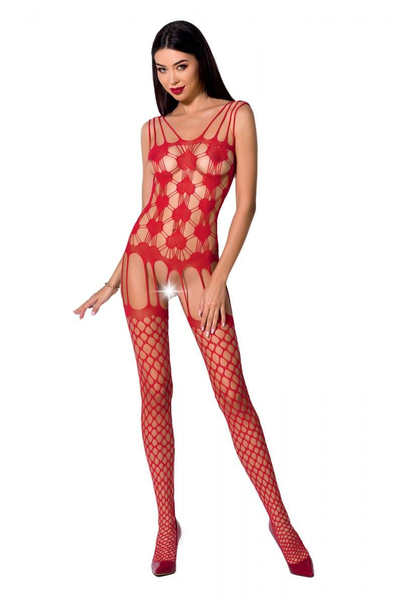 roter ouvert Bodystocking BS067 von Passion roter ouvert Bodystocking BS067 von Passion